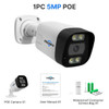 Hiseeu 4K 8MP 5MP POE IP Camera Audio Record CCTV Security Surveillance Camera Waterproof IP66 Outdoor Home Video H.265