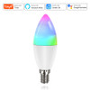 Wifi E14 Led Bulbs 220V Candle Light Tuya Smart Life Spotlight RGB Lamp with RF 2.4G Remote Group Voice Control Alexa Google
