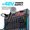 IKGE DP-10 Professional Gig Mixer DJ Mixer 99 DSP Reverb Adjustment Bluetooth Connection For Stage Performance, Recording Studio