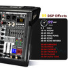 Freeboss 6 Channels Audio Mixer 99 DSP Effect 7 Band EQ Mixing Console USB PC Record Bluetooth Dj Sound Table 48V Radio AG-AT6