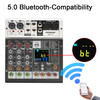Freeboss 4 Channel Audio Mixer 99 Effect 48V Bluetooth Dj Mixing Console USB PC Record Karaoke Home Party Sound Table AM-UT1