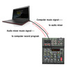 LOMEHO Audio Mixer 4 Channel Mini Portable Sound Mixing DJ Console Bluetooth USB Play Record Individual 48V Phantom Power AM-AX3