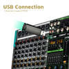 LOMEHO 6/8 Channel Mixing Console Bluetooth Audio Mixer 256 Digital Effects Sound Table 48V USB Play Record DJ Controller PA6/8