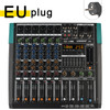 LOMEHO 6/8 Channel Mixing Console Bluetooth Audio Mixer 256 Digital Effects Sound Table 48V USB Play Record DJ Controller PA6/8
