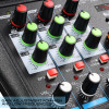 4 Channel Mixer DJ Mixing Console with Bluetooth 48V Phantom Power Monitor Karaoke System USB Mixer Audio
