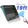 LOMEHO 256 Effects Mixing Console 7 Band EQ Sound Table 8 Channels Bluetooth Audio Mixer 48V USB Play Record DJ Karaoke PA8