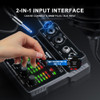 Professional portable 2 channels USB Audio Interface for PC Audio mixer Plug&Play sound card console for Recording Studio singer