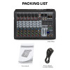 DGNOG PMX06 99 DSP 6-Channel Mixing Console Digital MP3 Input 48V Phantom Power 7-Stage EQ with Bluetooth PC Record