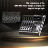 Professional 6 channels 99DSP Digital screen Audio mixer Sound Card DJ Mixing Console With USB Interface 48V MP3 for Recording