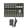 10-Channel Mixing Console Digital Audio Mixer Stereo Mic/Line Mixer Reverb & 48V Phantom Power for Recording DJ Live Karaoke