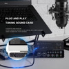 BOMGE U202 USB Audio Interface with Mic Preamplifier XLR/TSR/TS Ports 48V 32-Bit/192kHz Resolution for Computer Recording Stream