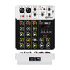 Debra V4/V8 Audio Mixer DJ Controller with Bluetooth USB 48V Phantom Power 4/8Channel Audio Mixer for Karaoke PC Recording