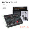 XTUGA LXT8 Professional DJ Mixer 8-Channel Mixer Supports 48V Wanda Power With 99 DSP Effects For Stage Tuning Recording Studio