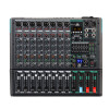 Professional Audio Mixer Depusheng PA8 8 Channel Sound Board Console DJ Mixing Desk System Interface Built-in 99 Reverb Effect