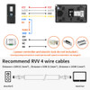 KARMEN Wired Video Intercom System,Outdoor Door Phone Street Call Panel RFID Doorbell, Electronic Lock,Support AC 100V-240V