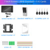 KARMEN Wired Video Intercom System,Outdoor Door Phone Street Call Panel RFID Doorbell, Electronic Lock,Support AC 100V-240V