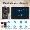 1080P Tuya Smart Doorbell Camera Home Video Intercom Wifi 2 Wires 7/10 Inch Wireless Video Doorphone System 5-in-1 NFC Unlock