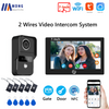 1080P Tuya Smart Doorbell Camera Home Video Intercom Wifi 2 Wires 7/10 Inch Wireless Video Doorphone System 5-in-1 NFC Unlock
