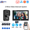 1080P Tuya Smart Doorbell Camera Home Video Intercom Wifi 2 Wires 7/10 Inch Wireless Video Doorphone System 5-in-1 NFC Unlock