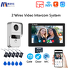 1080P Tuya Smart Doorbell Camera Home Video Intercom Wifi 2 Wires 7/10 Inch Wireless Video Doorphone System 5-in-1 NFC Unlock