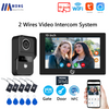 1080P Tuya Smart Doorbell Camera Home Video Intercom Wifi 2 Wires 7/10 Inch Wireless Video Doorphone System 5-in-1 NFC Unlock