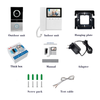 720P Video Doorbell 4.3‘’ Color Screen Home Intercom Kits for RFID Access Control System Villa