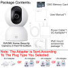 XIAOMI Home Security Intelligent Wifi Camera 2 PTZ Version，2.5K，360° Panoramic View，AI Human Detection，Support MIHOME APP