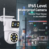 10MP Dual Lens Tuya Wifi Camera PTZ Outdoor 4K Wireless Dual Screen Security Camera Auto Tracking Monitoring Video Surveillance
