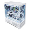 VALKYRIE VK03 LITE White ATX Game PC Desktop Case Supports 360° Water Cooling Sea View Room Computer Case Multi Sided Detachable