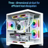 AOC CG391B MATX PC Case Gaming Desktop Case Supports 240 Water Cooling 7 Fan Positions Computer Case Sea View Room