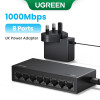 UGREEN Ethernet Switch 1000Mbps Mini Network Expansion 5 Ports All Gigabit for Router PC Lan Hub Full/Half Duplex Plug and Play