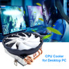 Computer Host Fan Cooling Fan Desktop PC Computer Cooler 4 Heatpipes CPU Radiator 12V 3Pin for Intel LGA 2011
