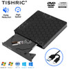 TISHRIC USB External CD Reader DVD/CD-ROM External DVD Drive USB3.0/USB2.0/Type C External CD DVD Player For PC Desktop Computer