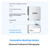 Lexar Professional Go Mobile Portable SSD Type-C USB3.2 External Storage 1TB/2TB with Hub High-Speed 1050MB/s for Mobile Devices