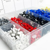 200/450/800/1250/1800/1900Pcs Sturdy Cold Pressed Insulated Wire Connect Crimp Terminals Electrical Tube Insulated E0508 E1508