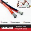 2 Pin cable Black Red Double Silicone wire Very soft Insulate Electrical wires 22awg 20awg 18awg 16awg 14awg 12awg 10awg 8awg