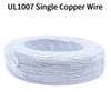 5M/50M Single Core Wire UL1007 PVC Tinned Copper Line 14/16/18/20/22/24/26 AWG Solid Cord LED Line DIY Equipment Electric Cable