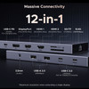 UGREEN 12-in-1 USB HUB Type-C to 2HDMI 4K120Hz DP USB3.2 10Gbps SD/TF RJ45 PD100W for MacBook Dell HP Laptop Accessories Docking