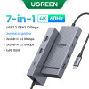 UGREEN 12-in-1 USB HUB Type-C to 2HDMI 4K120Hz DP USB3.2 10Gbps SD/TF RJ45 PD100W for MacBook Dell HP Laptop Accessories Docking