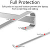 Desk Laptop Stand Aluminum Alloy Computer Stand Anti-Slip Ventilated Support Portable Holder for 10-18inch Laptop