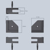 Universal Wall Mount for iPhone for Samsung for Kindle for E-Reader for NS Switch Holder Tablet Bracket for Ipad Stand