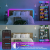 Tuya WIFI RGB LED Strip Light 5050 APP Control Led Flexible Diode Decoration For Festival Party TV Desk Bedroom Ambient light