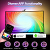LED TV Backlight Strip With Camera AR Color Sensor Collects Sync Music USB RGBIC light strip For 55-85 inches TV Game Atmosphere