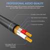 1/4 Inch Straight Instrument Cable 6.35mm To 6.35mm Mono Audio Professional Guitar Cable for Guitar Bass Amplifier Keyboard