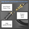 1/4 Inch Straight Instrument Cable 6.35mm To 6.35mm Mono Audio Professional Guitar Cable for Guitar Bass Amplifier Keyboard