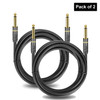 1/4 Inch Straight Instrument Cable 6.35mm To 6.35mm Mono Audio Professional Guitar Cable for Guitar Bass Amplifier Keyboard