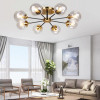 Modern Glass Ball LED G45 Pendant Lights Retro Ceiling Chandelier Dining Bedroom Gold Home Decor Hanging Lamp Fixtures