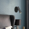 Embedded LED Reading Wall Lamp with Switch Adjustable Hotel Bedroom Bedside Headboard Sconce Spot Led Light Fixture AC110-220V
