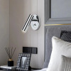 Embedded LED Reading Wall Lamp with Switch Adjustable Hotel Bedroom Bedside Headboard Sconce Spot Led Light Fixture AC110-220V