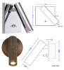 Embedded LED Reading Wall Lamp with Switch Adjustable Hotel Bedroom Bedside Headboard Sconce Spot Led Light Fixture AC110-220V